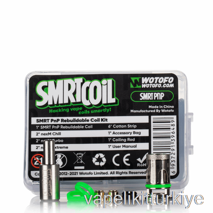 Vape Türkiye Wotofo Smrt Yeniden Yapılandırılabilir Bobin Kiti [pnp] Yeniden Yapılandırılabilir Bobin Kiti